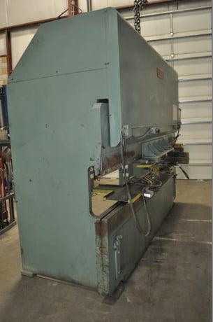 120 Ton, Allsteel #120-12, hydraulic press brake, 12' overall, 10' 6" between housings, 0"-8" stroke, 17" - Image 6