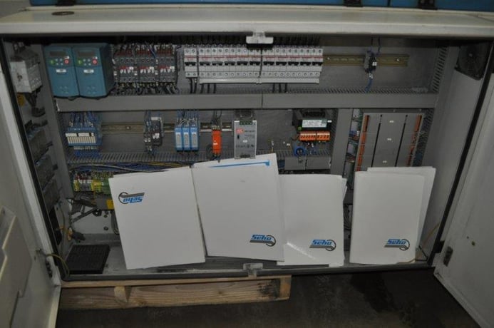 SEHO #HSS-3235, wave soldering system, stamp fluxer, 2 IR preheat zones, 9-7/16" x 11-13/16" solder area - Image 8