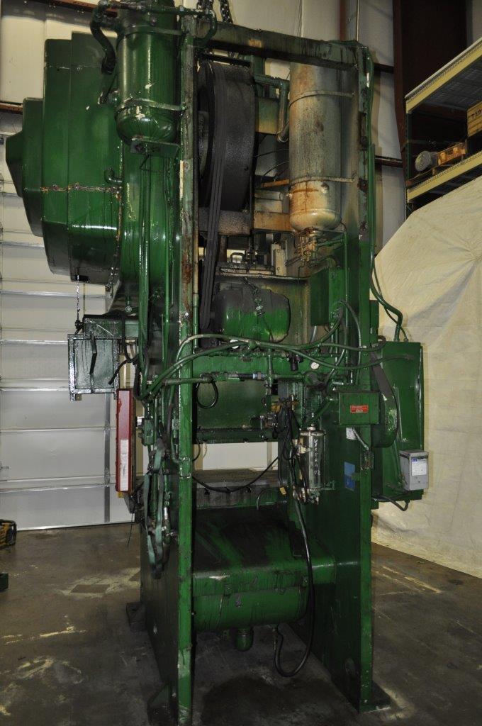 150 Ton, Bliss, single crank gap frame press, 8" stroke, 22" shut height, 4.5" adj., 40 SPM, 50" x 30" bed - Image 2
