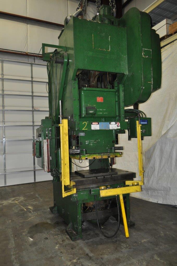 150 Ton, Bliss, single crank gap frame press, 8" stroke, 22" shut height, 4.5" adj., 40 SPM, 50" x 30" bed - Image 5