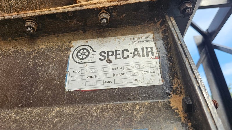 8000 cfm Spec-Air #RAVO-13, Outside Dust Collector, 25 HP, spark detection, magnetic motor starter, bag house - Image 4