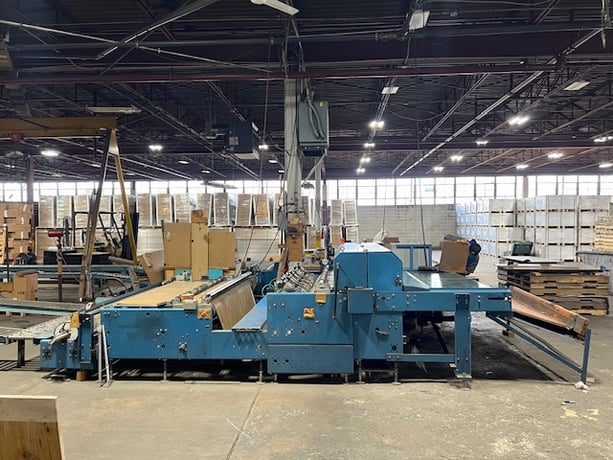 84" Rosenthal #WM-7-HHDUBSHTCIPH-12, Down-Cut Rotary Sheeter, 24" max. roll diameter, (2) 6" steel unwind - Image 2