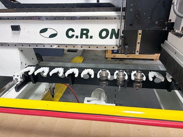 Onsrud #97M12-Mate-Series, 3-Axis CNC Moving Gantry Router, 97" X, 49" Y, 9" Z, 97" x 49" table, 12 HP - Image 9