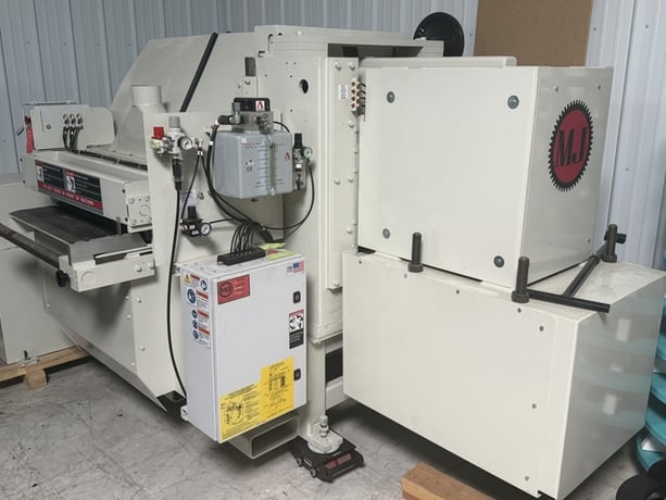 3.5" Mereen-Johnson #424-DC, Straight Line Multiple Rip Saw, 24" arbor, 14" tooling diameter, 6" throat, 30" - Image 1