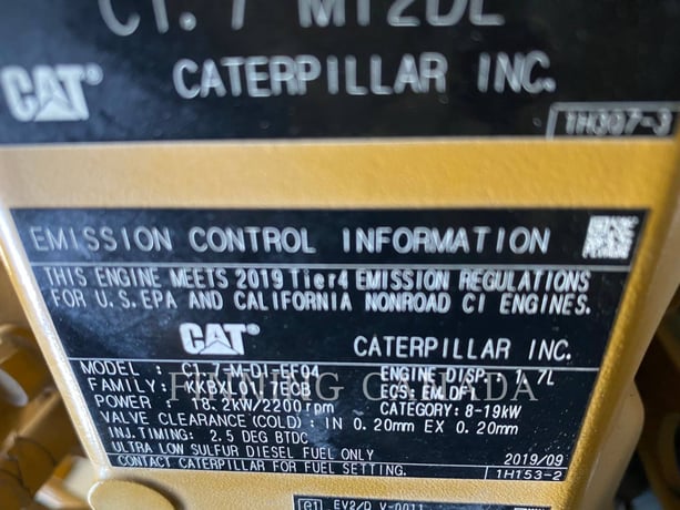 Caterpillar 303.5E2 CR, 1290 hours, S/N: JWY06630, 2020 - Image 7