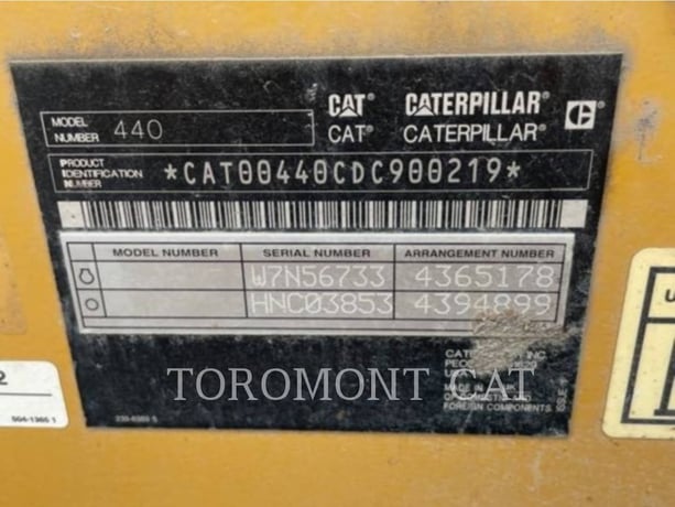 Cat 440-07, Backhoe Loader, 5609 hours, S/N: DC900219, 2019 - Image 6
