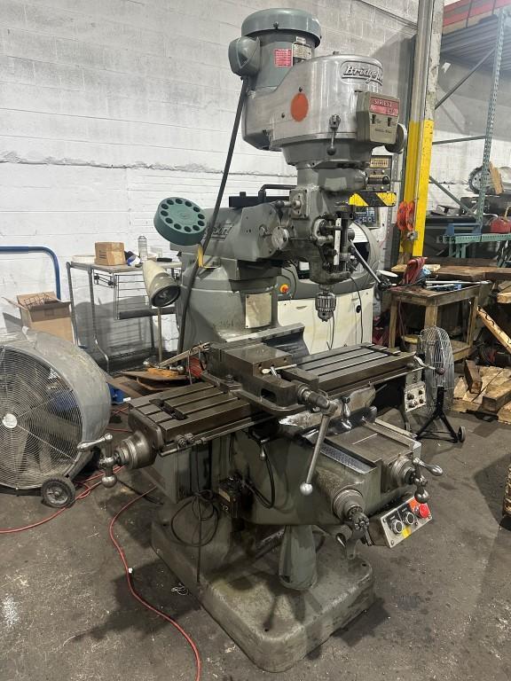 Bridgeport #Series-I, vertical mill, 9" x42" table, 2 HP, Sony 1-Axis digital read out, Bijur one shot lube - Image 2