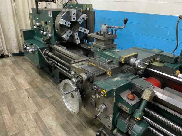 20" x 80" Ryazan #1M63H-2, engine lathe, 14.5" swing over cross slide, 6-jaw 20" chuck, digital read out, 15 - Image 2