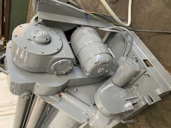 5' x 10 gauge Webb #505, initial pinch bending roll, 5" roll diameter, air drop end, forward/reversing, 3 HP - Image 4