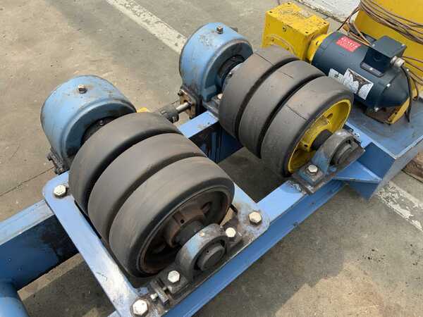 8 Ton, Webb #T24, 16000 lb. power tank turning rolls, 12" wide rubber wheel, 1 HP, pendant Control, 2018 - Image 7