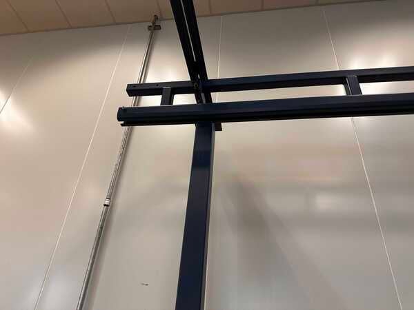 1 Ton, Gorbel, free stand bridge crane, 84" inder hook, pendant hoist Control, 7 FPM, 2011 - Image 10