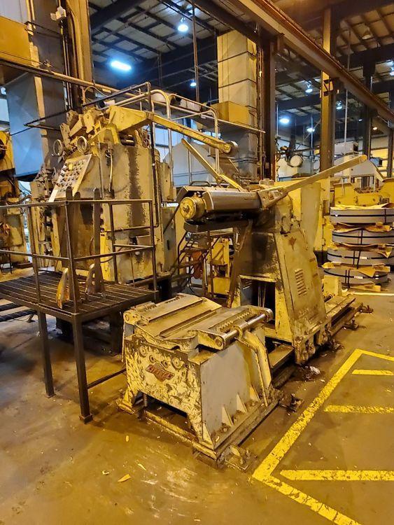 8" x .187" Littell #408H-5PD, straightener, 5-roll, hold down arm, entry & exit pinch rolls, variable speed - Image 2