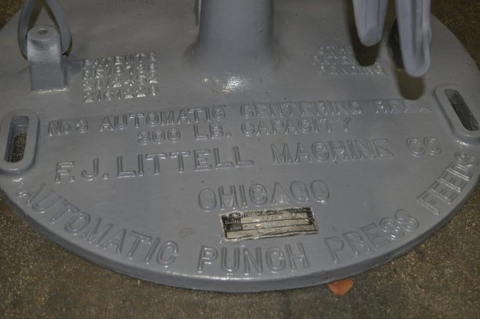 300 lb. Littell #3, non-motorized uncoiler, 8.5" mandrel, 55" outside dimensions, 8.5"-21" ID, manual - Image 7