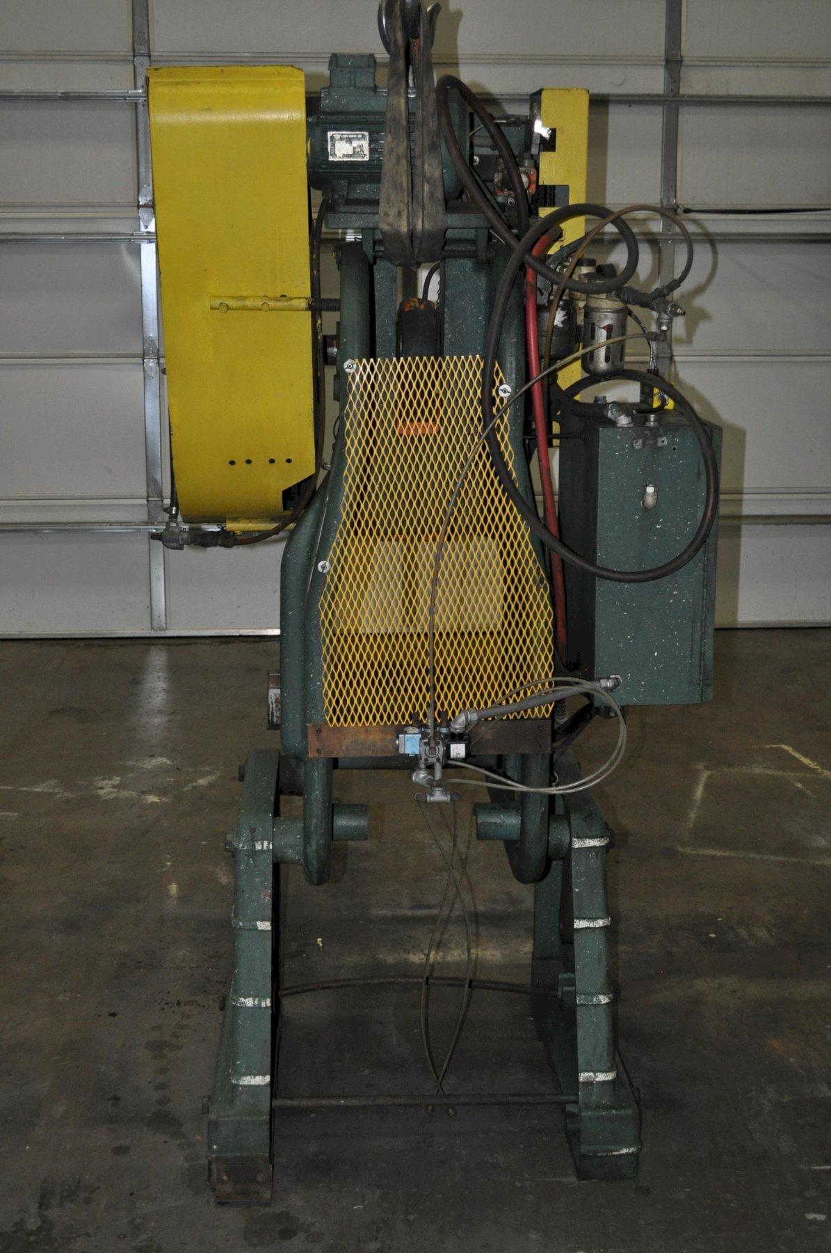 25 Ton, Rousselle #3, OBI press, 3" stroke, 9.75" Shut Height, 2" adj., 135 SPM, 20.25" x13.25" bed, no - Image 3