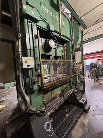 150 Ton, Minster #P2-150, straight side double crank press, 6" stroke, 23" Shut Height, 4" adj., 0-90 SPM - Image 2