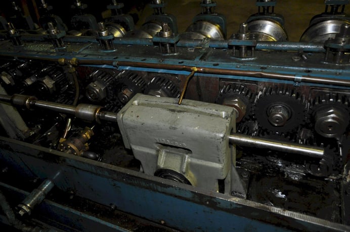 12 Stand, Tishken #12-MLW-1.5, rollformer, 1.5" shaft diameter, 10" roll space, 8" horizontal centers - Image 8