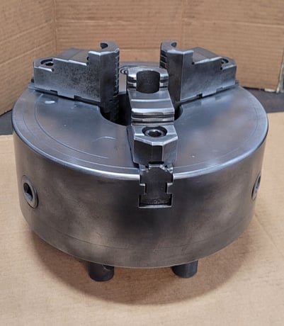 10" Precision, 3-jaw chuck, D1-8 camlock, 3" thru hole, 6-pin, w/ chuck key - Image 2