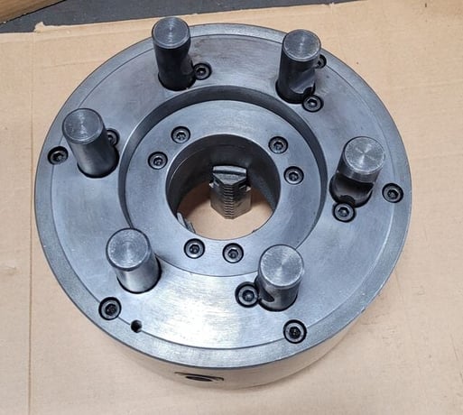10" Precision, 3-jaw chuck, D1-8 camlock, 3" thru hole, 6-pin, w/ chuck key - Image 7