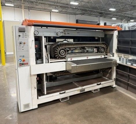 Lissmac #SBM-M1000-B2-60, deburring machine, 39.37" x .787" capacity, 2019 - Image 9