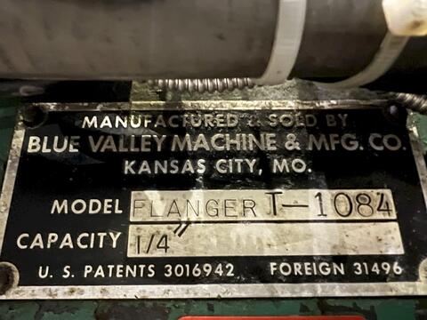 1/4" Blue Valley #T-1084, tube & pipe flanger, 15"-60" diameter capacity, 8"-60" tube length, 2-1/4" flange - Image 2