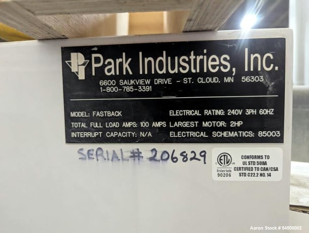 Park Industries #Fastback, Flat Edge Polisher, single-pass stone edge finisher, 12" per minute feed speed, 1" - Image 3
