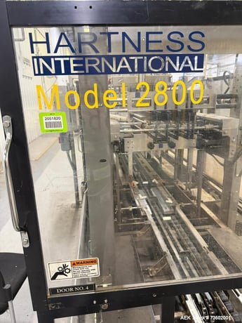 Hartness #2800, Automatic Drop Case Packer, up to 40 cases/min., Allen Bradley Control Logix PLC - Image 2