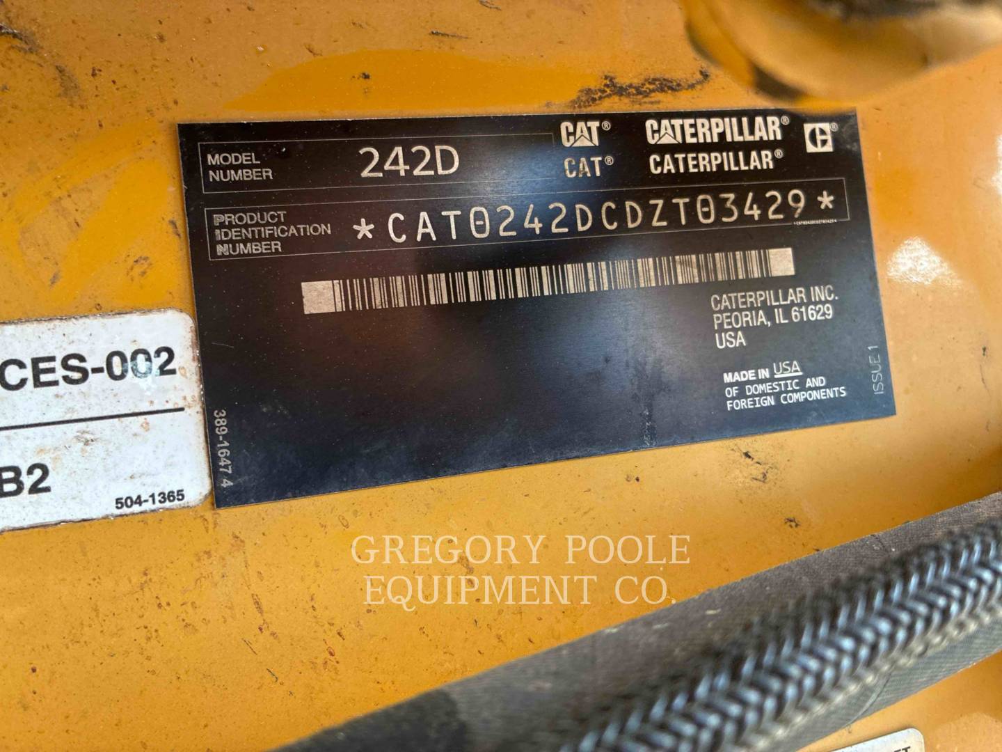 Cat 242D, Skid Steer Loader, 2796 hours, S/N: DZT03429, 2017 - Image 6