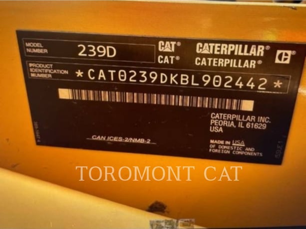 Caterpillar 239D, 1900 hours, S/N: BL902442, 2018 - Image 6