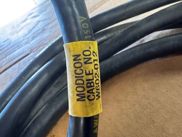 Modicon W602-012 Cable Assembly 150V Untested Surplus - Image 5