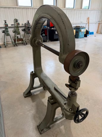 42" Unbranded English Wheeling Machine (FJ Edward's M Type Copy) Including 1x Wheel & Lower Roll, (Multiple - Image 2