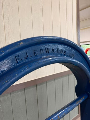 42" FJ Edwards M Type English Wheeling Machine, Including 1x Wheel & 5 x Lower Rolls, (Multiple Available) - Image 6
