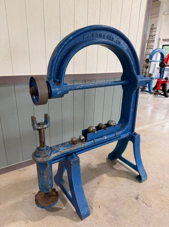 42" FJ Edwards M Type English Wheeling Machine, Including 1x Wheel & 5 x Lower Rolls, (Multiple Available) - Image 7