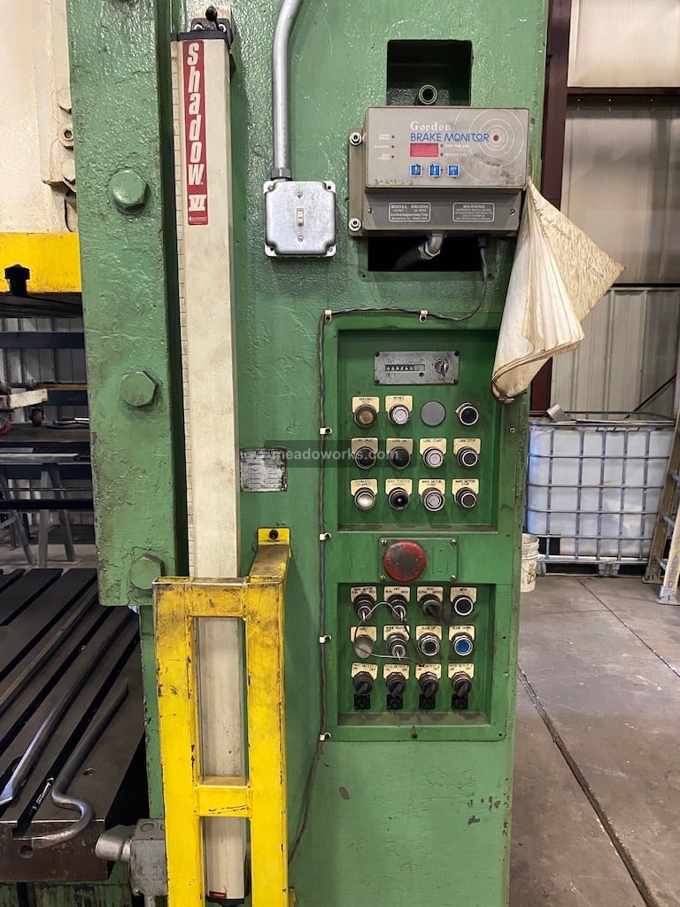 400 Ton, Minster Hevi-Stamper #SE2-400-84-48, straight side double crank press, 84" x 48" bed - Image 3
