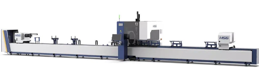 HSG #T2, CNC fiber tube laser cutting system, 6000 watt, .78" - 9.45" round tube, up to 23' tube length, NEW - Image 2