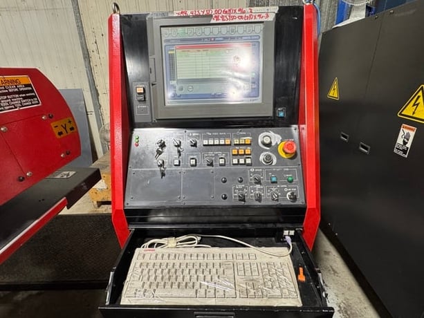 33 Ton, Amada #EMK-3510NT, CNC servo turret punch, 58 stations, (4) automatic index, 2005 - Image 3