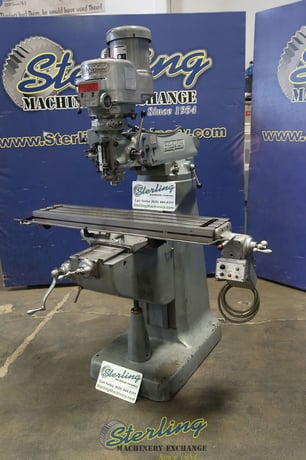 Bridgeport #Series-I, vertical mill, 9" x 48" table, one shot lube, new X power feed, scraped & chrome ways - Image 3