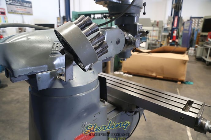 Bridgeport #Series-I, vertical mill, 9" x 48" table, one shot lube, new X power feed, scraped & chrome ways - Image 5