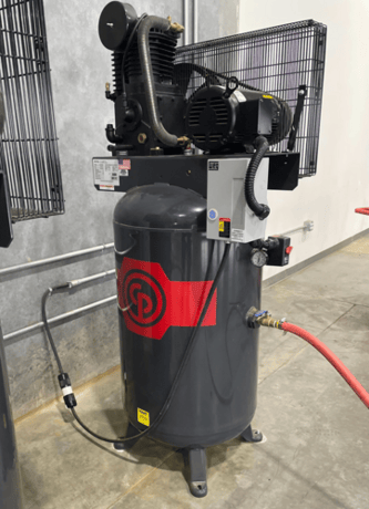 Pallet Chief #PCII, (2) Pallet Nailers w/ Stackers & Air Compressors, 2022 - Image 10