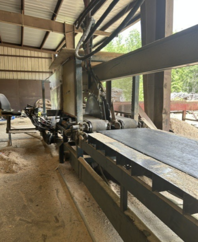 Morgan, Scragg Sawmill, sharp chain, log deck, outfeed conveyor - Image 3