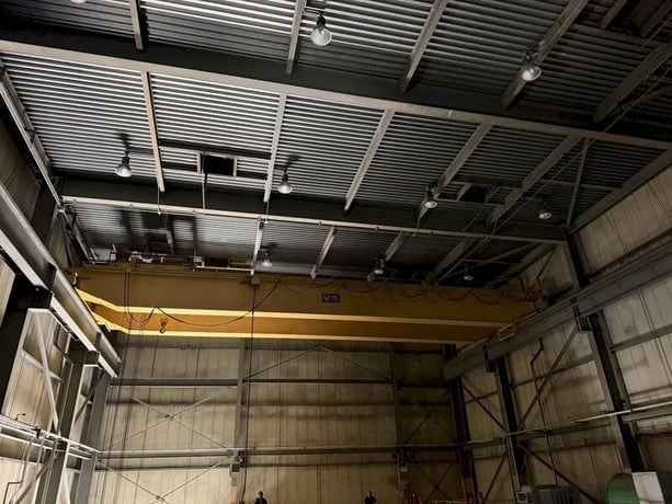 50/10 Ton, Orley Meyer, 68' Span, double girder overhead bridge crane - Image 2