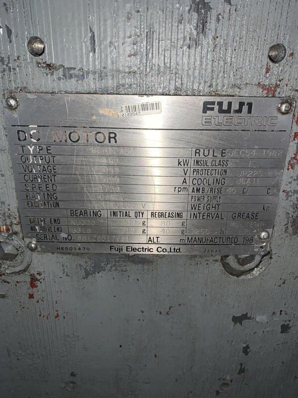250 HP HP RPM 1750 RPM Fuji Electric #GGH5282A, DC motor, 440 Volts - Image 8