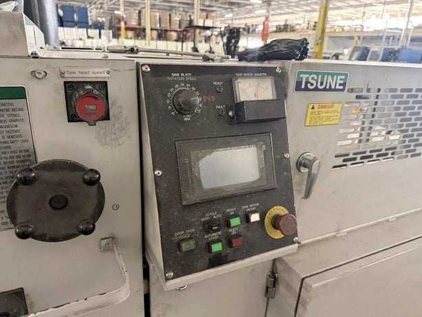 3.5" Tsune #TK5M-90-PL, automatic CNC cold saw, 2.75" square capacity, 1535-4000 RPM, 15 HP, automatic - Image 4
