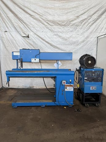 54" Jetline #SWC-3A, circumferential seam welder, 60" capacity, 32" diameter, Miller Syncrowave 250DX - Image 2