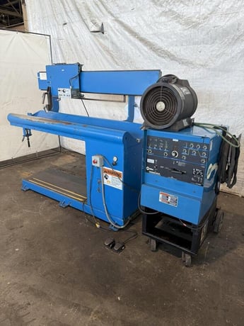 54" Jetline #SWC-3A, circumferential seam welder, 60" capacity, 32" diameter, Miller Syncrowave 250DX - Image 3