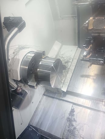DN Solutions #Lynx-2600SY, CNC turning center, 10" chuck, 3.1" bar, 3500 RPM, 24.8 HP, 12 station turret, 2022 - Image 3