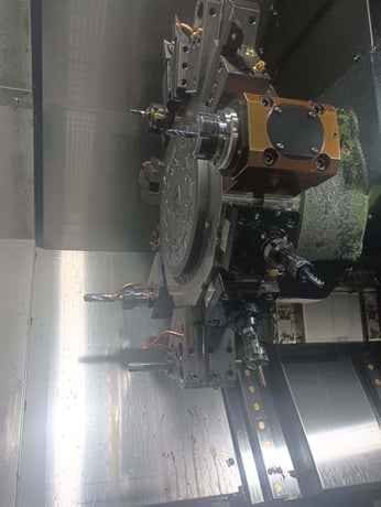 DN Solutions #Lynx-2600SY, CNC turning center, 10" chuck, 3.1" bar, 3500 RPM, 24.8 HP, 12 station turret, 2022 - Image 5