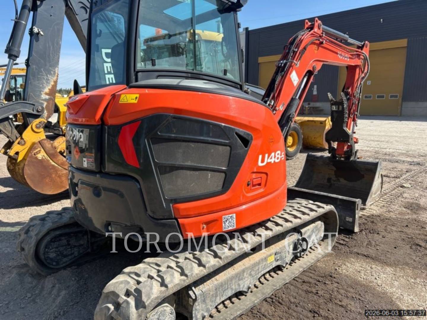 Kubota Tractor Corporation U48-5, Mini Excavator, 307 hours, S/N: 11959, 2024 - Image 3