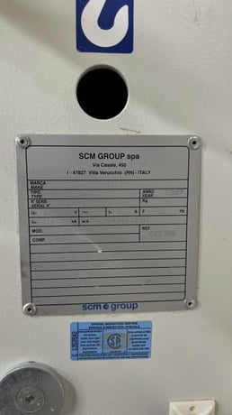 20" SCM #S-520, planer, 7.5 HP, 4-3/4" diameter 4-knife cutterhead, 4,500 RPM, 20-3/4" x 39" table, (4) feed - Image 3