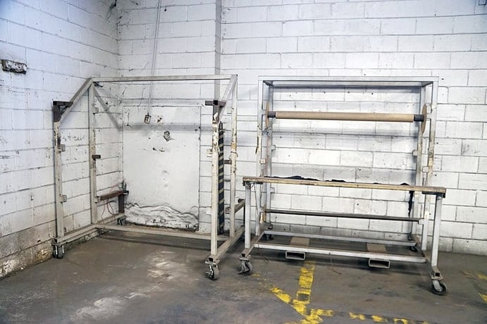 Shaw Almex #TL-6-4-8, thermofoil laminating vacu, (2) trays, 59" x 114" platens, 300 PSI, 300&deg; F, 240 Gal. - Image 8