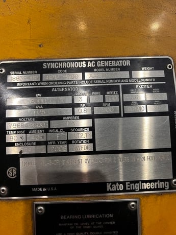 3300 KW Caterpillar #3612 DITA, diesel generator set, 3 Phase, 40,281 hours - Image 4